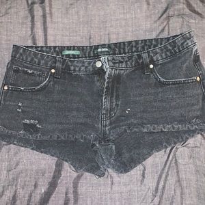 Black Jean Shorts